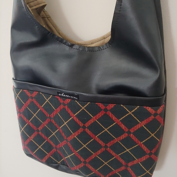 Canadian, handmade, vegan-leather, upycled eco handbag/purse - Picture 1 of 7